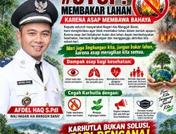 Wali Nagari Aia Manggih Barat Imbau Warga Hentikan Pembakaran Lahan, Cegah Karhutla dan Bahaya Asap