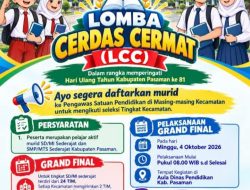 Lomba Cerdas Cermat Semarak HUT Kabupaten Pasaman ke-81, Dinas Pendidikan Buka Seleksi Tingkat Kecamatan