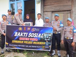 Sambut HUT Propam Polri, Sipropam Polres Pasaman Salurkan Bansos kepada Masyarakat