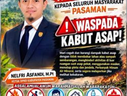 Nelfri Asfandi Imbau Masyarakat Pasaman Waspadai Kabut Asap, Utamakan Kesehatan dan Keselamatan