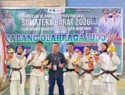 Judo Pasaman Kembali Sumbangkan 5 Medali di Porprov XVI Sumbar, 1Emas 2 Perak 2 Perunggu