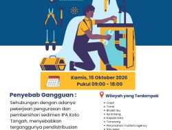 Perumda Tirta Saiyo Umumkan Gangguan Distribusi Air di Lubuk Sikaping pada 15 Oktober 2026