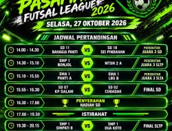 Perebutan Piala Bergilir Bupati Pasaman Memanas! Ini Jadwal Lengkap Final Futsal League 2026