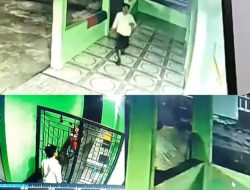 Kotak Infaq Masjid Jami’ Taqwa Pauah Pasaman Dibobol Maling, Aksi Pelaku Terekam CCTV